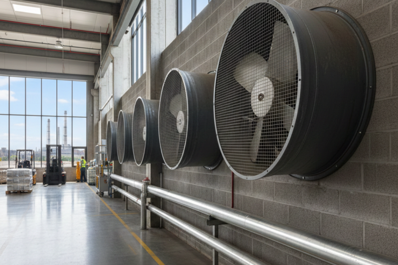 Como Exaustores de Parede Podem Otimizar a Eficiência do Seu Ambiente Industrial