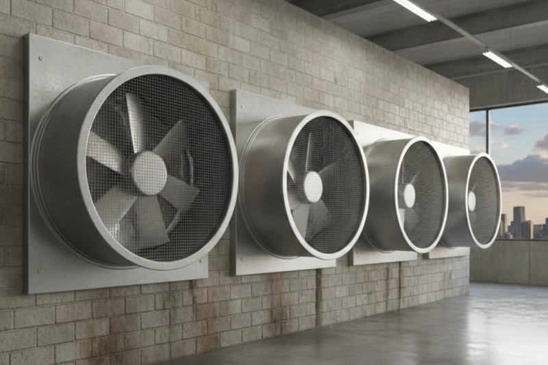 Exaustores Industriais de Parede: Benefícios, Tipos e Como Escolher o Ideal para Seu Negócio