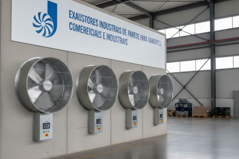 Vantagens dos Exaustores Industriais de Parede para Ambientes Comerciais e Industriais